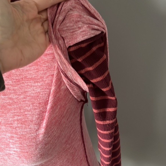 Free People long sleeve striped sleeve turtleneck top - Picture 6 of 7